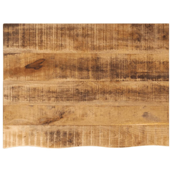 Tablero de mesa borde natural madera maciza mango 90x60x3.8 cm