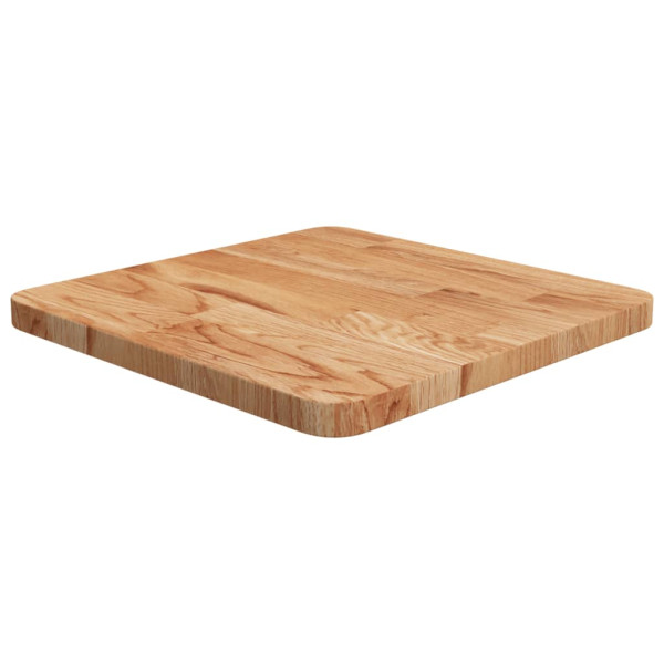 Tablero de mesa cuadrada madera roble marrón claro 40x40x2.5 cm
