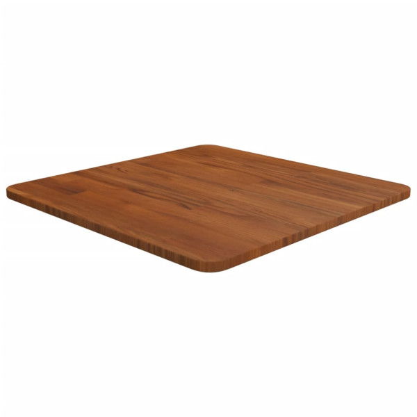 Tablero de mesa cuadrada madera roble marrón oscuro 50x50x1.5cm