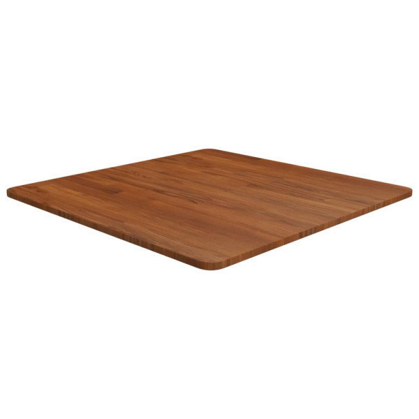 Tablero de mesa cuadrada madera roble marrón oscuro 70x70x1.5cm