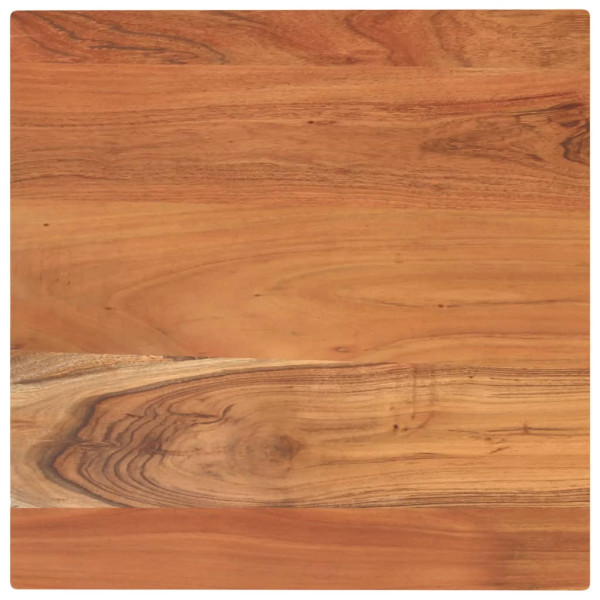 Tablero de mesa cuadrado madera maciza de acacia 50x50x3.8 cm