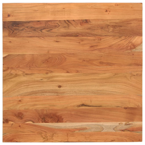 Tablero de mesa cuadrado madera maciza de acacia 80x80x2.5 cm