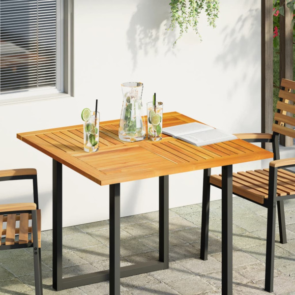 Tablero de mesa cuadrado madera maciza de acacia 90x90x2.2 cm