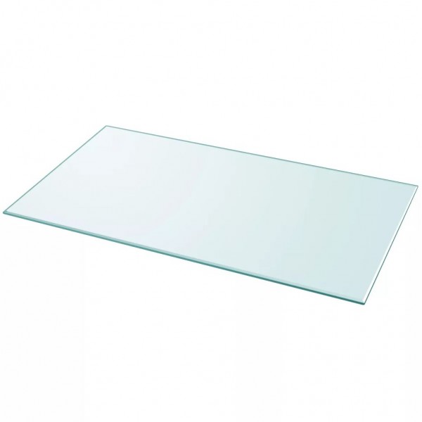 Tablero de mesa de cristal templado cuadrado 1200x650 mm
