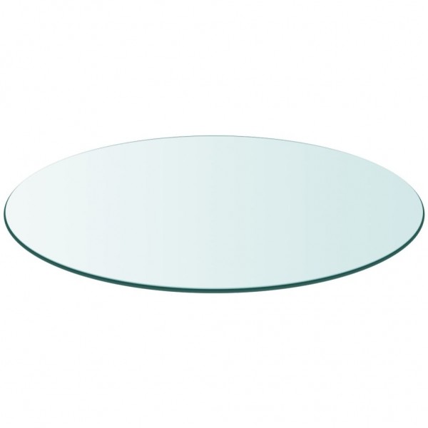 Tablero de mesa de cristal templado redondo 800 mm