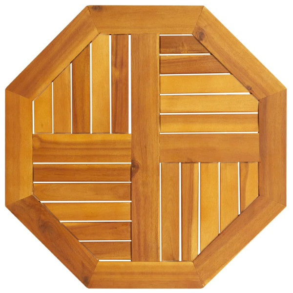 Tablero de mesa octogonal madera maciza de acacia 60x60x2 cm