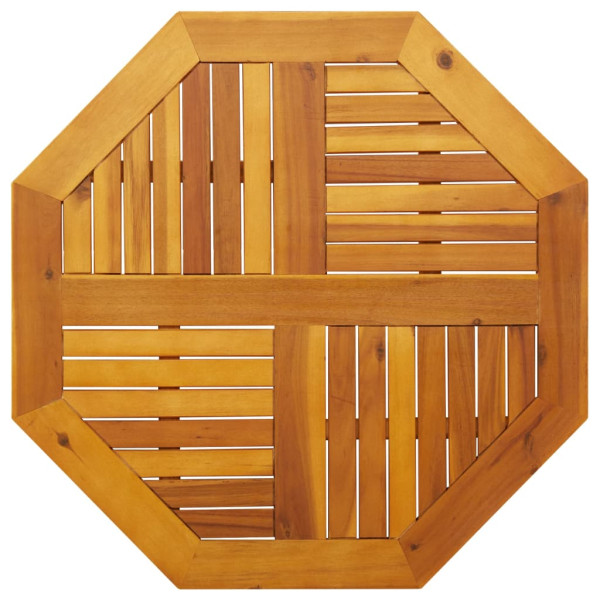 Tablero de mesa octogonal madera maciza de acacia 80x80x2.2 cm