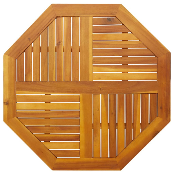 Tablero de mesa octogonal madera maciza de acacia 90x90x2.2 cm