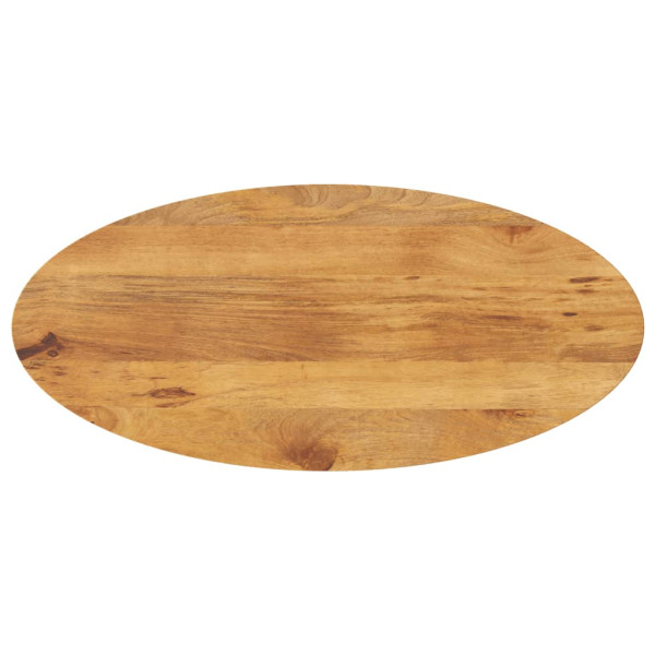 Tablero de mesa ovalado madera maciza de mango 110x40x2.5 cm