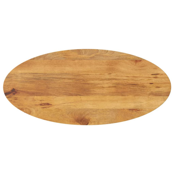 Tablero de mesa ovalado madera maciza de mango 110x40x3.8 cm