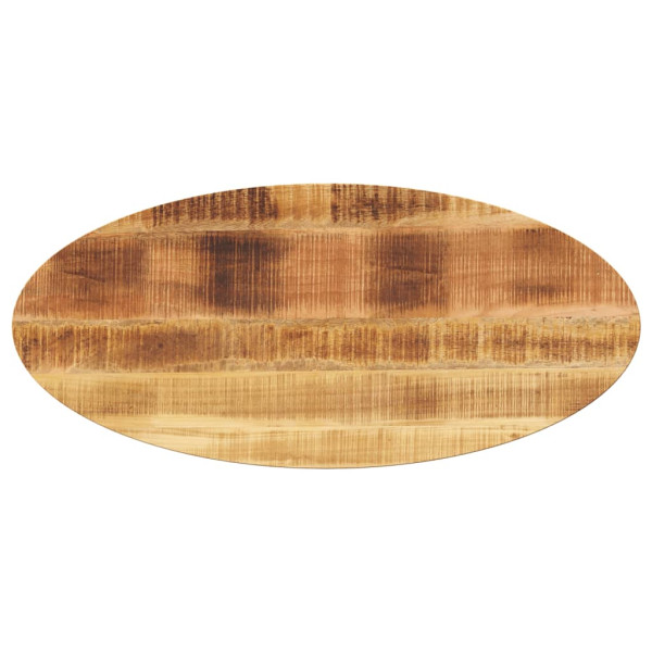 Tablero de mesa ovalado madera maciza de mango 120x60x2.5 cm