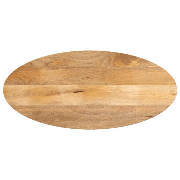 Tablero de mesa ovalado madera maciza de mango 140x60x2.5 cm