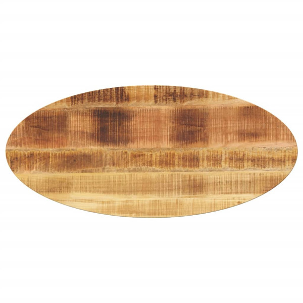 Tablero de mesa ovalado madera maciza de mango 140x60x3.8 cm
