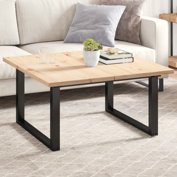 Tablero de mesa rectangular 2 uds madera de pino 90x45x2.5 cm