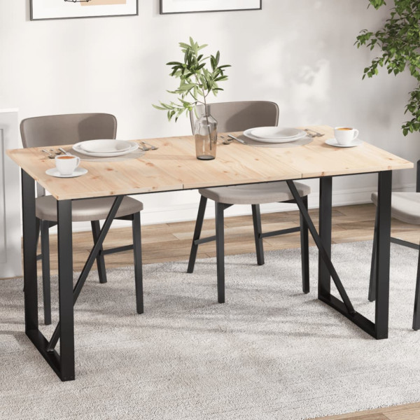 Tablero de mesa rectangular 3 uds madera de pino 80x47x1.7 cm