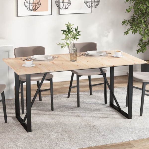 Tablero de mesa rectangular 3 uds madera de pino 80x53x1.7 cm