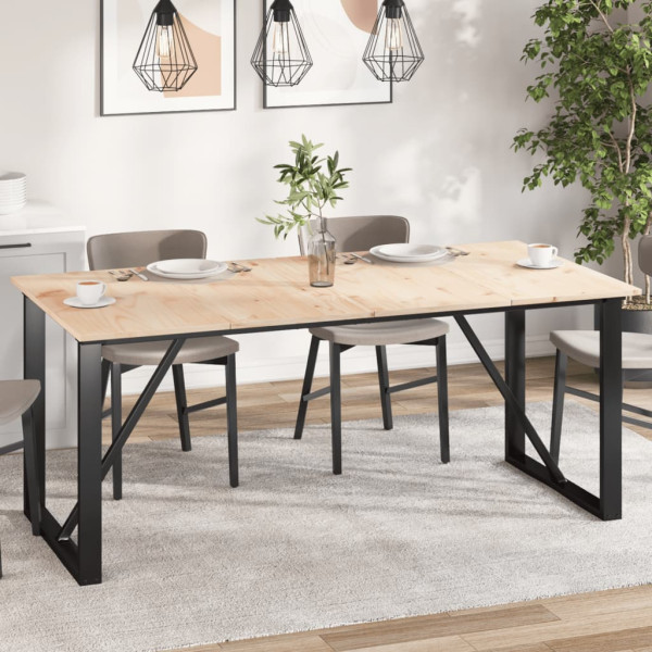 Tablero de mesa rectangular 4 uds madera de pino 90x45x1.7 cm