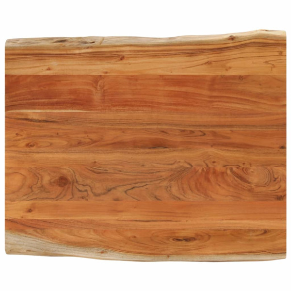 Tablero de mesa rectangular borde natural acacia 90x80x3.8 cm