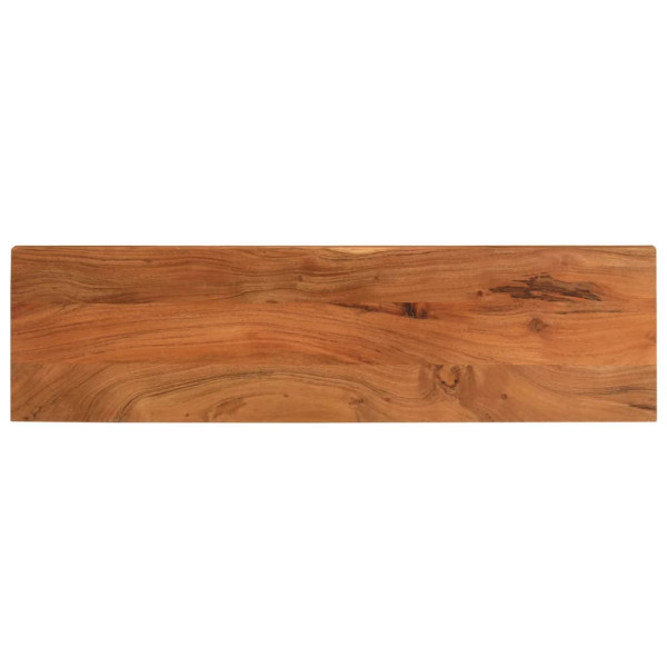 Tablero de mesa rectangular madera maciza acacia 120x20x2.5 cm