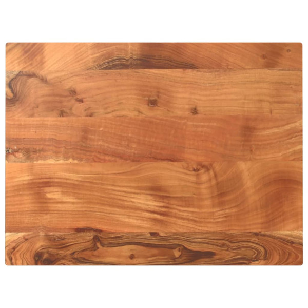 Tablero de mesa rectangular madera maciza acacia 80x70x2.5 cm