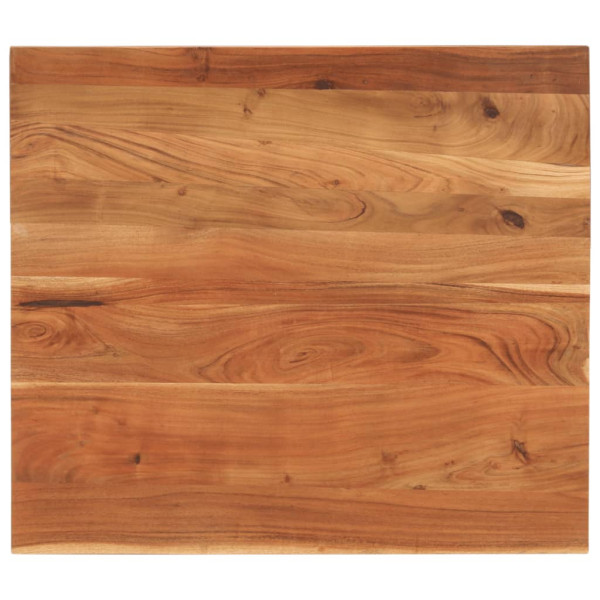 Tablero de mesa rectangular madera maciza acacia 90x80x2.5 cm