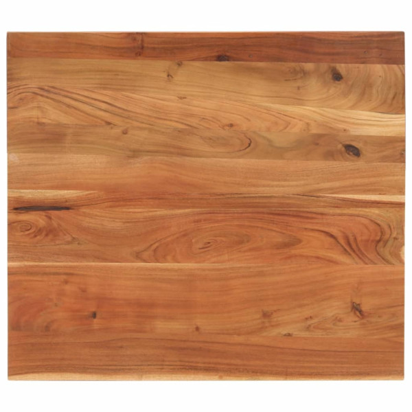 Tablero de mesa rectangular madera maciza acacia 90x80x3.8 cm