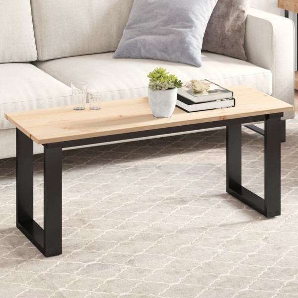 Tablero de mesa rectangular madera maciza pino 110x40x1.7 cm