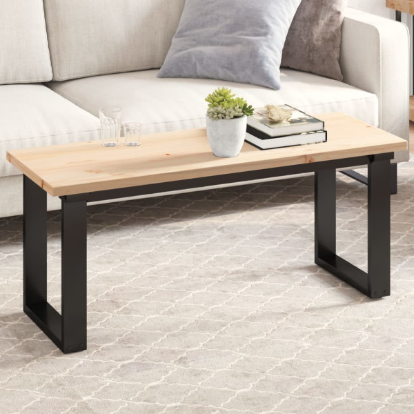 Tablero de mesa rectangular madera maciza pino 110x40x2.5 cm