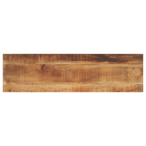 Tablero de mesa rectangular madera mango rugosa 100x20x3.8 cm