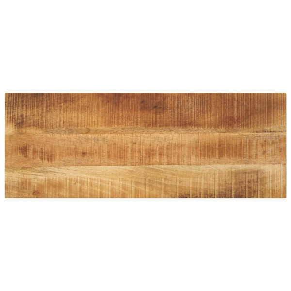 Tablero de mesa rectangular madera mango rugosa 90x20x3.8 cm