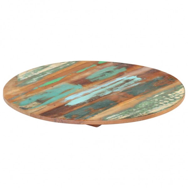 Tablero de mesa redonda madera reciclada maciza 60 cm 15-16 mm