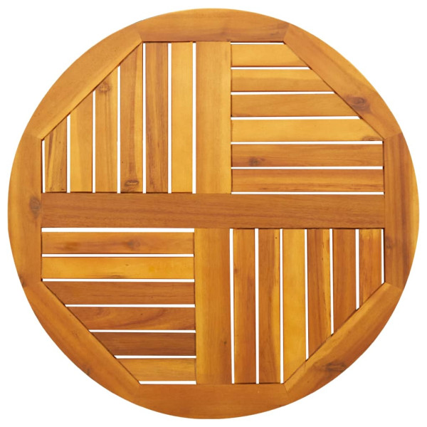 Tablero de mesa redondo madera maciza de acacia Ø70x2 cm