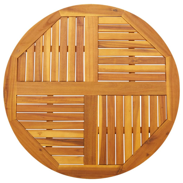 Tablero de mesa redondo madera maciza de acacia Ø90x2.2 cm