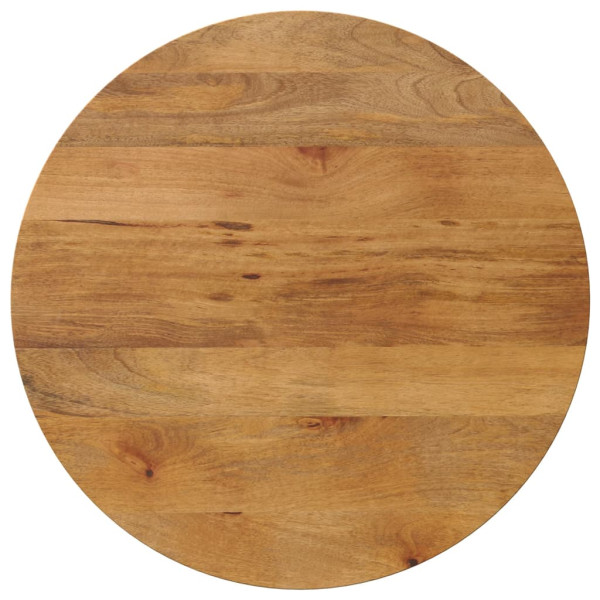 Tablero de mesa redondo madera maciza de mango Ø 80x2.5 cm