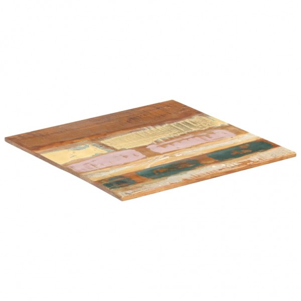 Tablero mesa cuadrada madera reciclada maciza 60x60 cm 15-16 mm