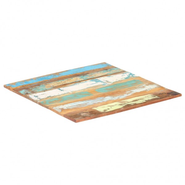 Tablero mesa cuadrada madera reciclada maciza 80x80 cm 15-16 mm