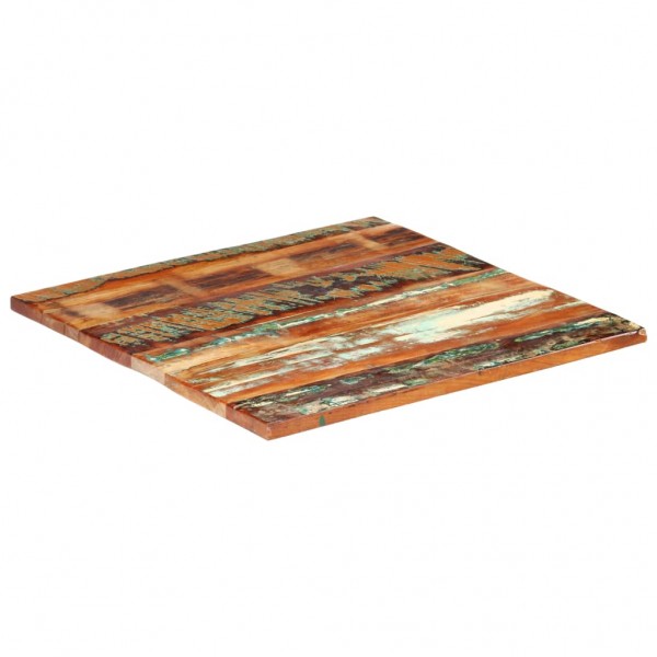 Tablero mesa cuadrada madera reciclada maciza 80x80 cm 25-27 mm