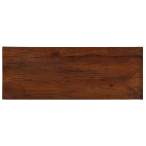 Tablero mesa rectangular madera maciza reciclada 80x40x2.5 cm