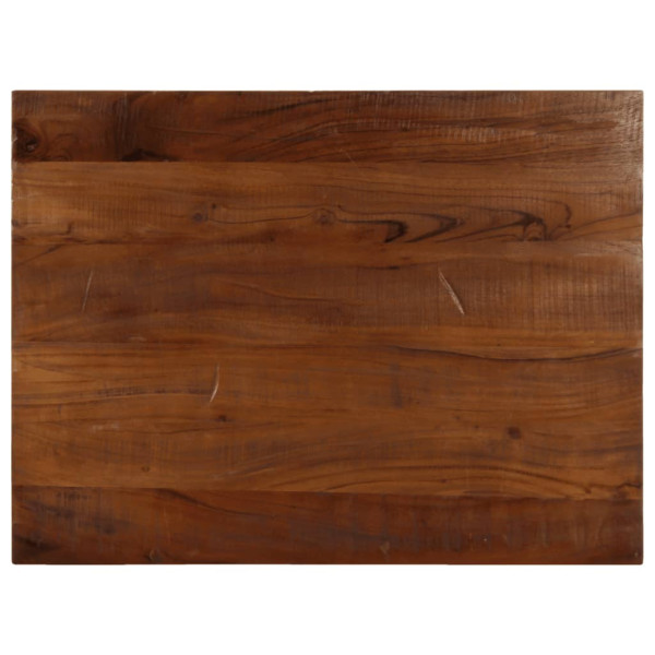 Tablero mesa rectangular madera maciza reciclada 80x70x2.5 cm