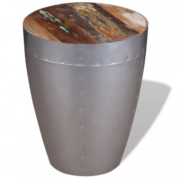 Taburete aviador madera maciza reciclada