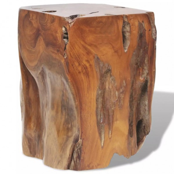 Taburete de madera de teca maciza