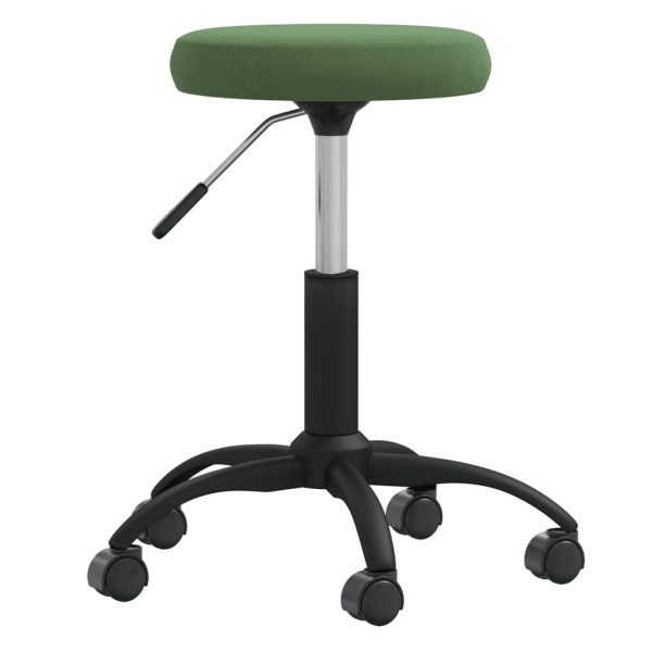 Taburete de masaje terciopelo verde oscuro