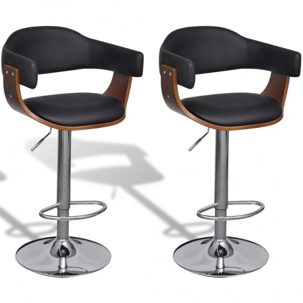 Taburetes de cocina 2 unidades cuero artificial