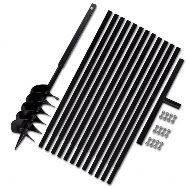 Taladro De Tierra Con Mango 150 mm Con Tubo De Extensión 13 M Acero