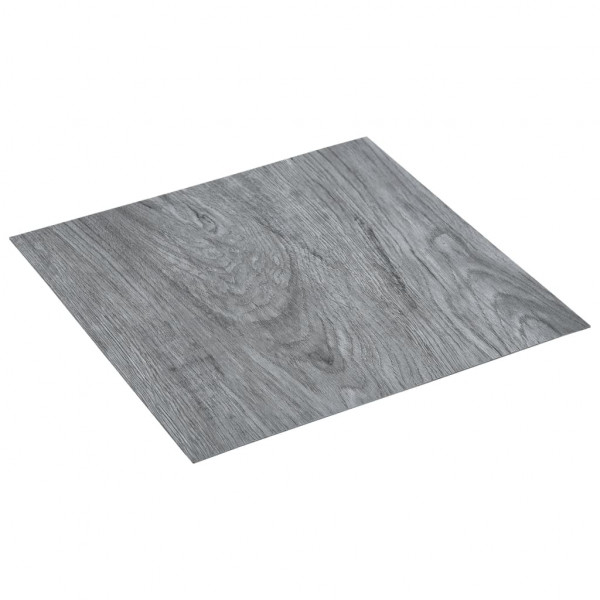 Tarimas autoadhesivas 20 piezas PVC 1.86 m² gris claro