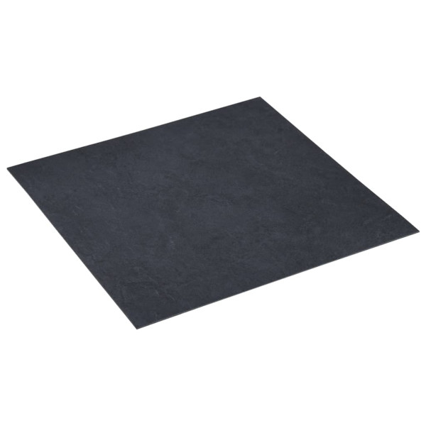 Tarimas autoadhesivas 20 piezas PVC 1.86 m² mármol negro
