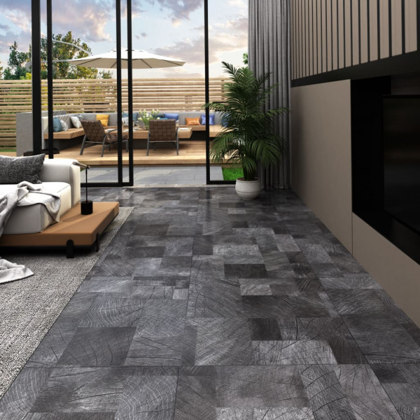 Tarimas autoadhesivas 20 uds PVC 1.86 m² estructura madera