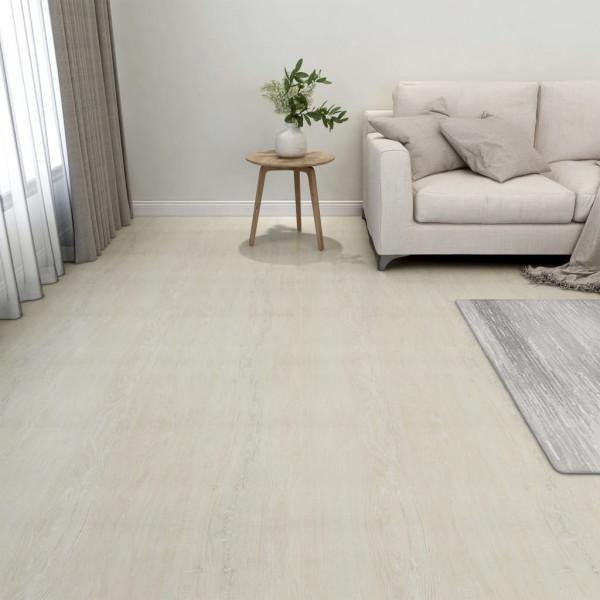 Tarimas autoadhesivas 20 unidades PVC 1.86 m² crema