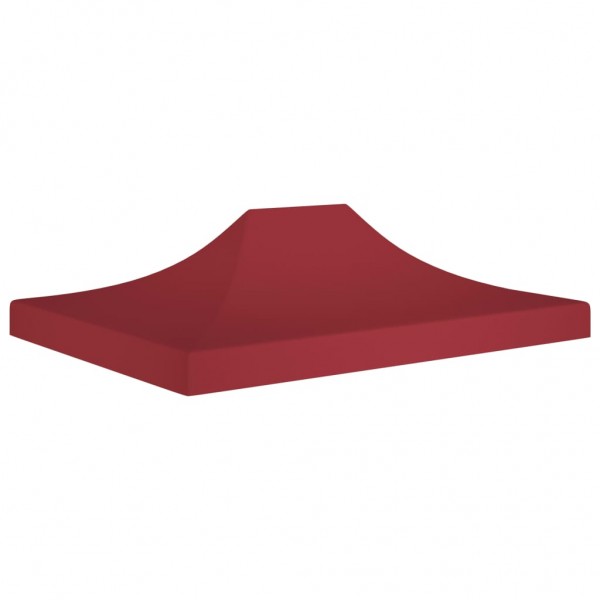 Techo de carpa para celebraciones burdeos 4.5x3 m 270 g/m²