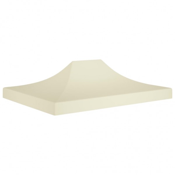 Techo de carpa para celebraciones color crema 4.5x3 m 270 g/m²